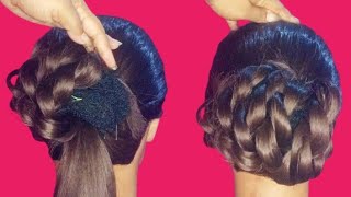 Elegant Juda Hairstyle For Weeding || Bun Hairstyle || Hairstyle Tutorial || BARNA'S MAKEOVER