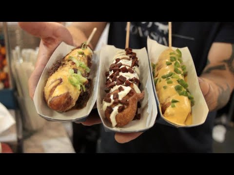 Check Out The Fancy Corn Dogs at Fox & Son in Philly