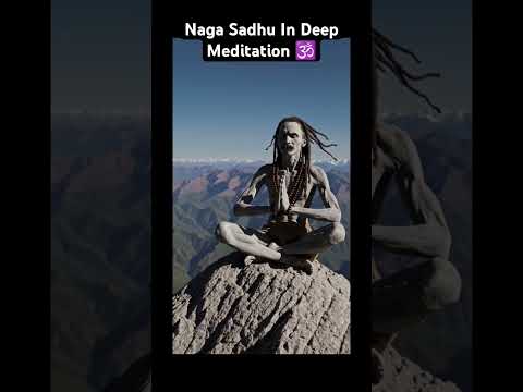 Naga Sadhu In Deep Meditation Ritual In Himalayas #nagasadhu #monk #sadhu #meditation #ai By Ai