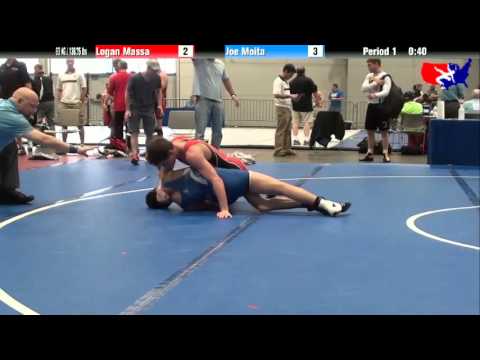 Logan Massa vs. Joe Moita at 2013 Junior Nationals - FILA - FS