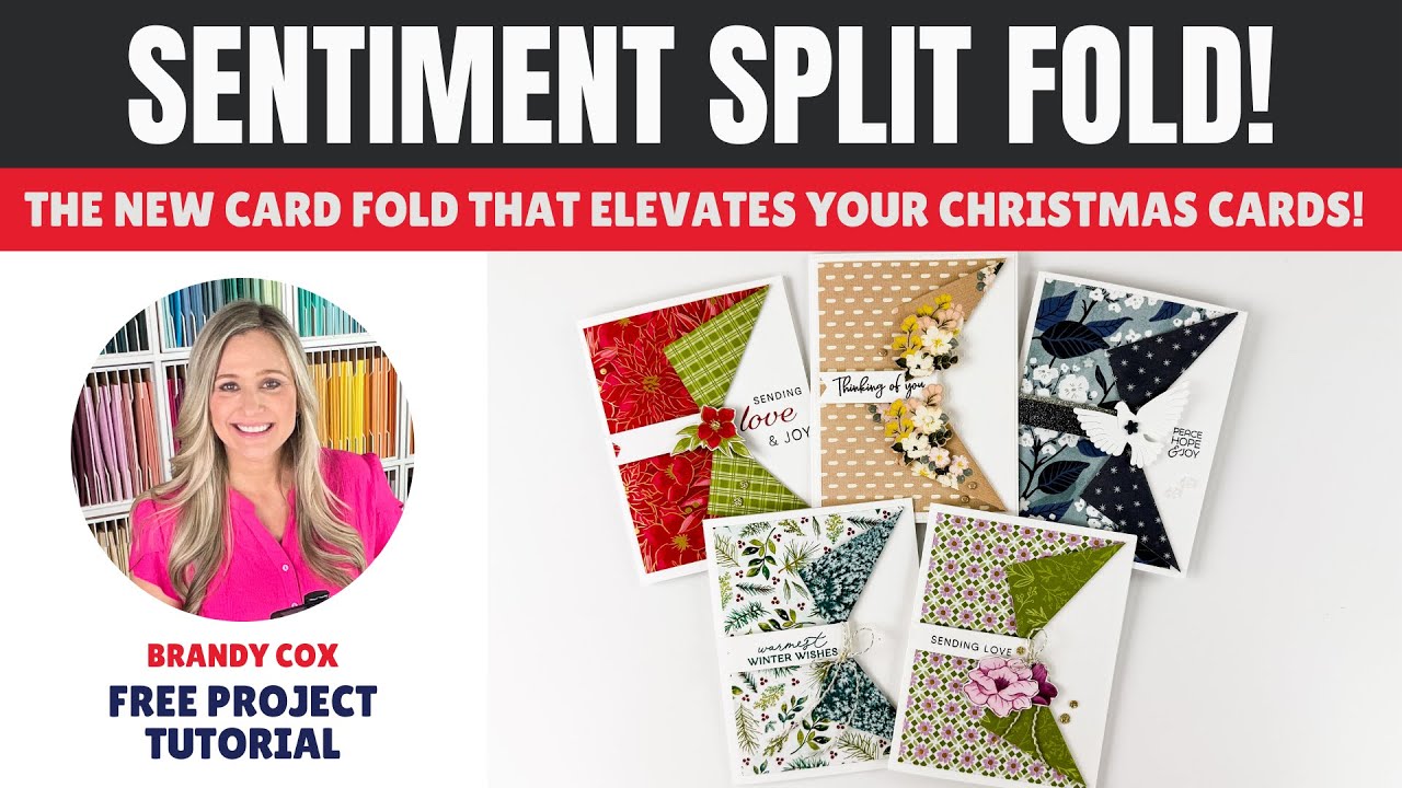 Sentiment Split Fold: The NEW Card Fold That Elevates Your Christmas Cards! (Stampin' Up! Tutorial)