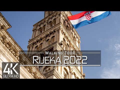 【4K 60fps】🇭🇷 VIRTUAL WALKING TOUR: 🚶 «Rijeka - Croatia 2022» 🎧 ORIGINAL SOUNDS 🚫 NO COMMENT 📺 ASMR