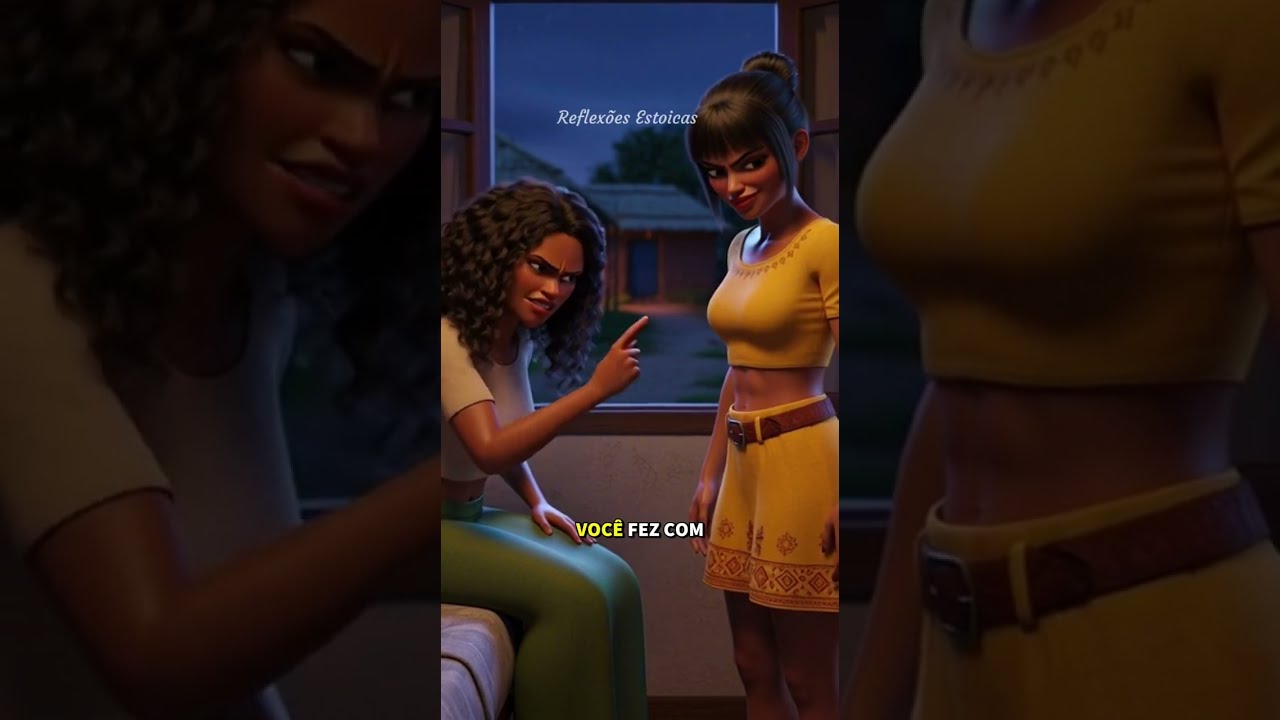 Ela flagrou a irmã comendo um animal.