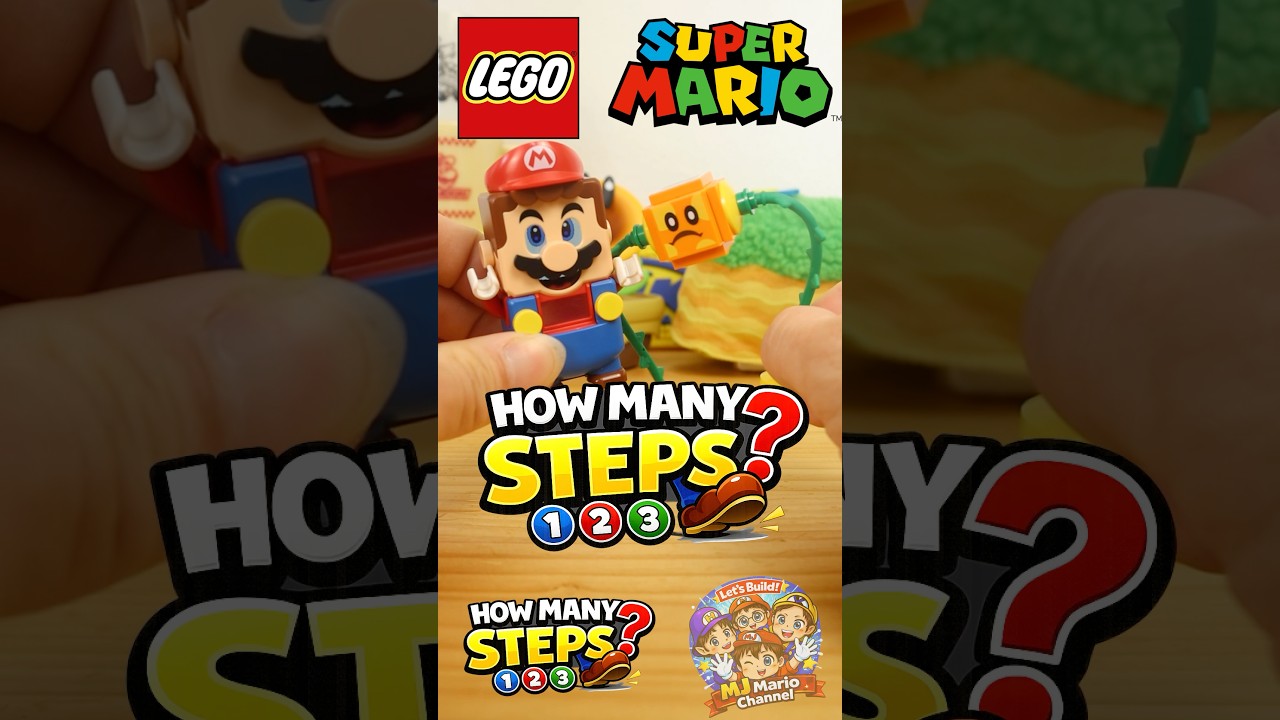 How Many Steps? 1-2-3! Bramball #legomario #lego #supermario #nintendo #funny