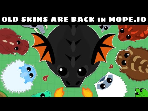 OLD SKINS ARE BACK in MOPE.IO |  I BOUGHT LEGACY PACK |