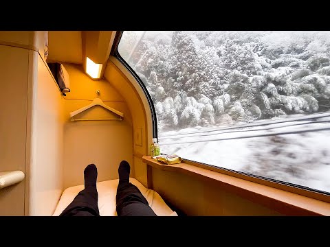 Riding the Cheapest Private Room on Japan's Snowy Sleeper Train | Sunrise Izumo (Tokyo→Izumo)