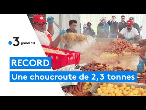 Alsace : le record de la plus grosse choucroute du monde battu à Haguenau