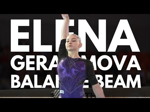 Elena Gerasimova Shines on Balance Beam: Gymnastics Championship 2024