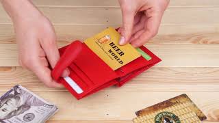 Гаманець-візитниця ST Leather 19211 червоний