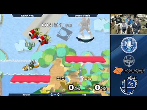 DIOD XVII Melee Singles Losers Finals: darkrain (Falcon) Vs. Frizz (Fox)