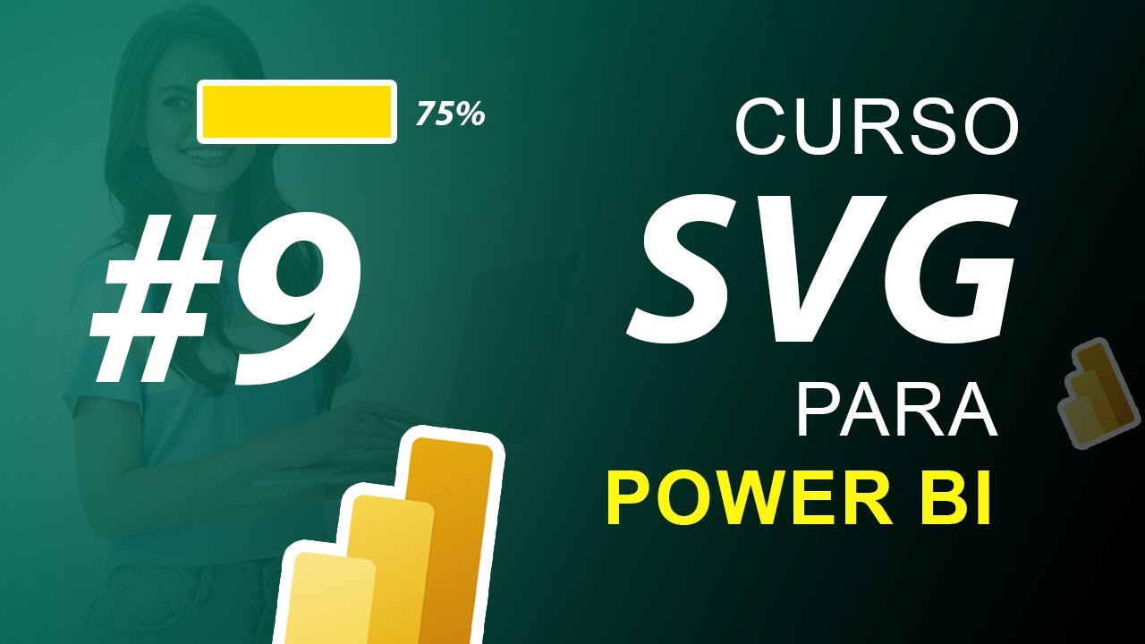 9. Gráfico de Barra de Cumplimiento básica SVG Con Formato Condicional de Color para Power BI