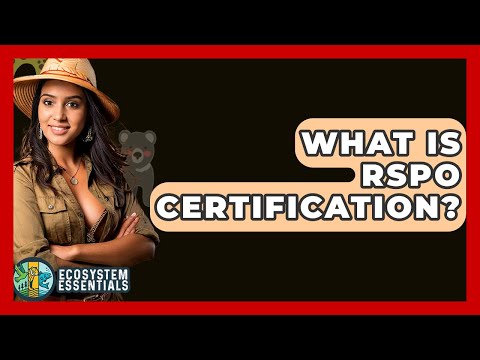 What Is RSPO Certification? - Ecosystem Essentials
