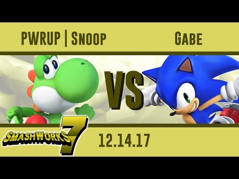 PWRUP | Snoop (Yoshi) vs Gabe (Sonic)  - Wii U - SmashWorks 7