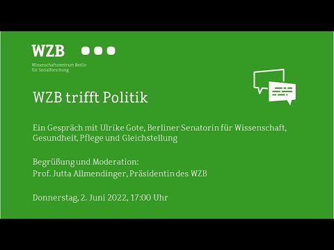WZB trifft Politik: Senatorin Ulrike Gote