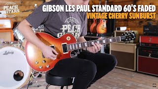 Video thumbnail for No Talking...Just Tones | Gibson Les Paul Standard 60's Faded | Vintage Cherry Sunburst by Peach Guitars