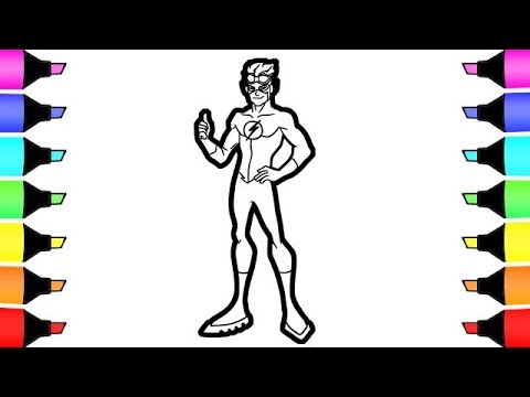 The Flash Coloring Pages Fun Colouring for kids