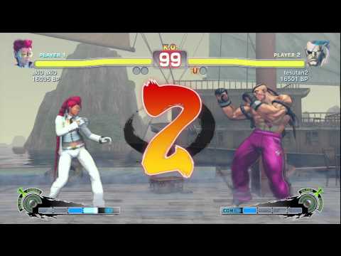 SSF4: aki0 (Viper) VS tesutan (Sagat)