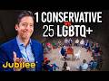 1 Conservative Vs 25 LGBTQ Activists Feat Michael Knowles Surrounded