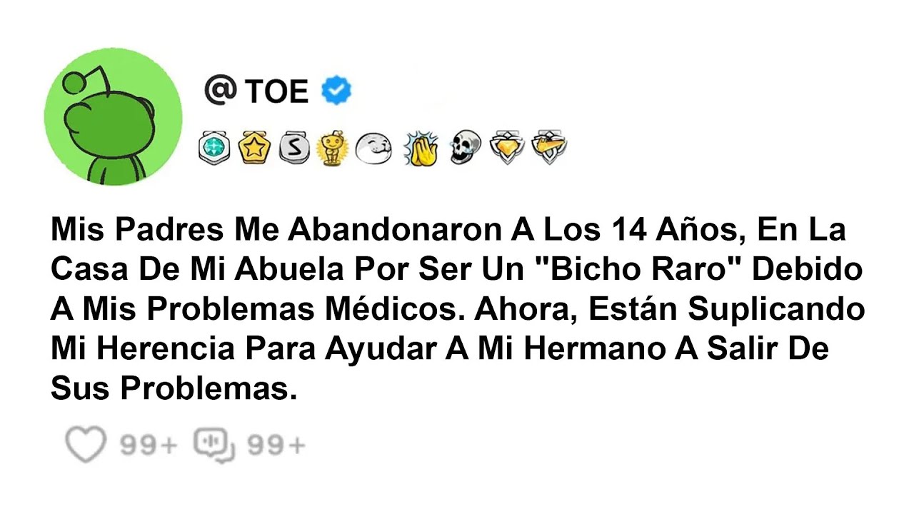 Mis Padres Me Abandonaron A Los 14 Años, En La Casa De Mi Abuela Por Ser Un "Bicho Raro" Debido A ..