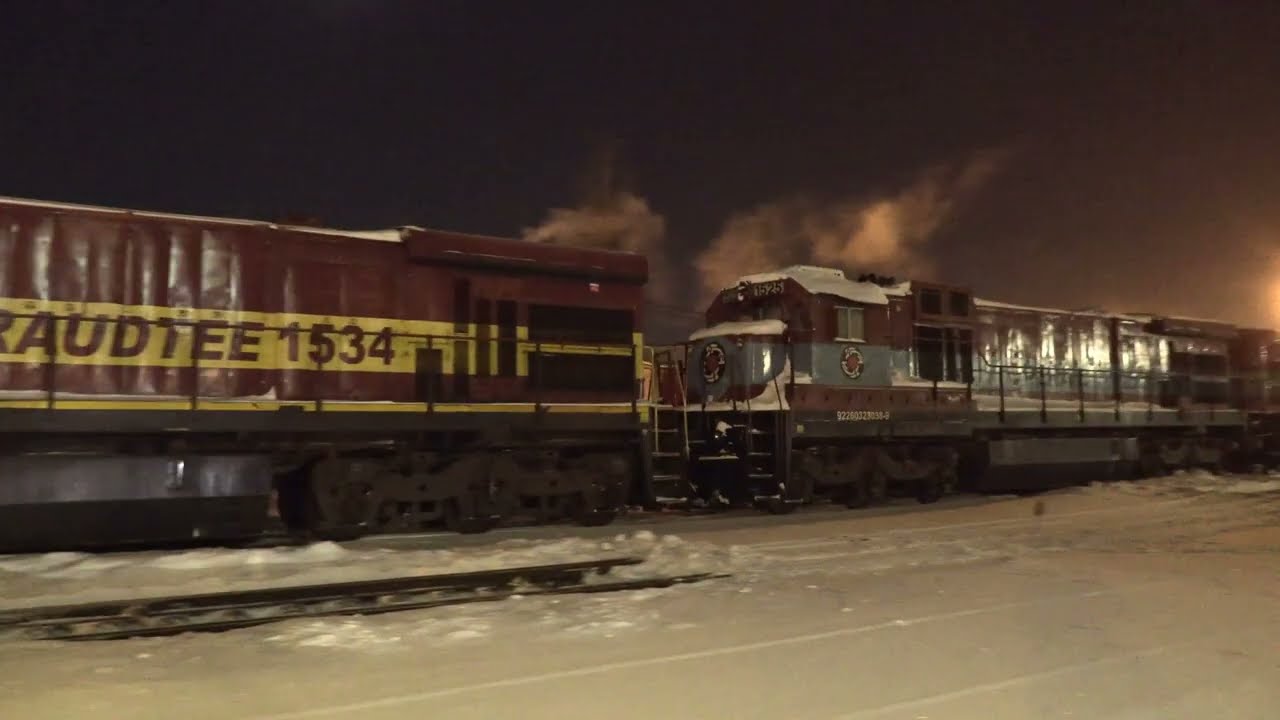 Сплотка 10-и американских тепловозов C36-7 / Convoy of 10 GE C36-7i locomotives