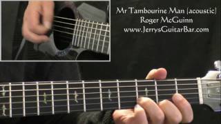 How To Play Roger McGuinn (Byrds) Mr Tambourine Man (intro riff only)