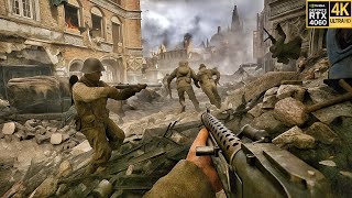 Battle of Aachen – The Bloodiest Urban Fight of WWII | COD WWII 4K ULTRA Realism