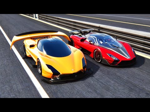 SSC Tuatara Aggressor Concept vs 2022 SSC Tuatara Aggressor at Special Stage Route X