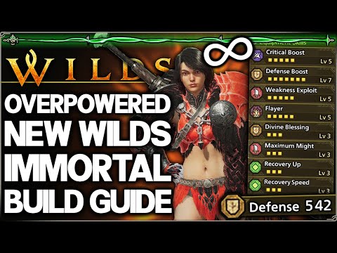 Monster Hunter Wilds - New OP Immortal Build - NEVER Cart & Highest Damage - All Weapons Best Guide!