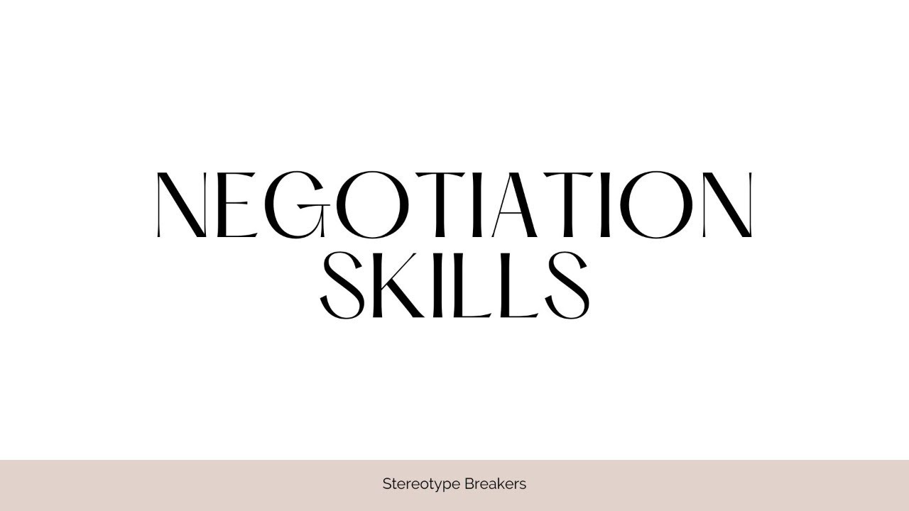 Negotiation Skills - Career Coaching Workshop
