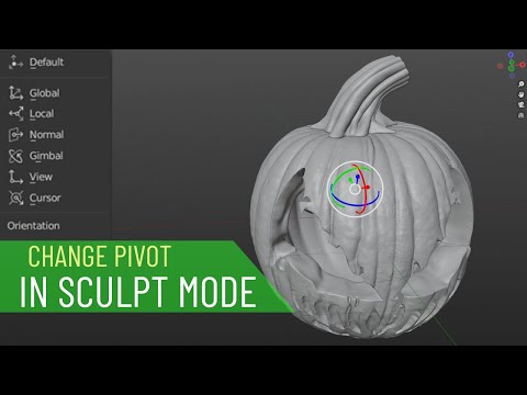 Change Transform Pivot Point in Sculpt Mode
