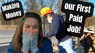 Our First Job Together | How We Make Money Living a Simple Homestead Life