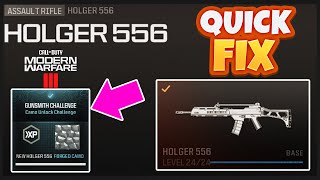 Easy Fix HOLGER 556 [Non-Drill Charge underbarrel] forged challenge MW3 *BUGGED*