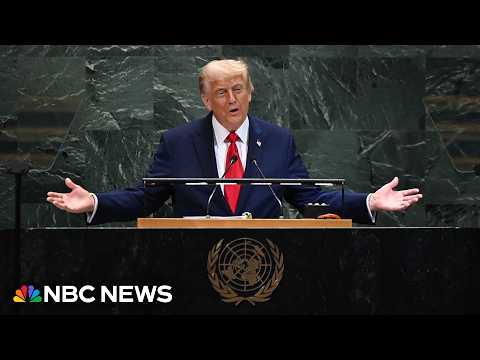 LIVE: Trump delivers remarks at United Nations General Assembly | NBC News