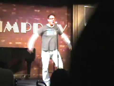 Comedian Michael Joiner mocks the MC whos late to the stage....