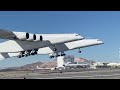 Watch Stratolaunch S Massive Roc Carrier Aircraft Take Off Land