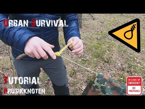 Der Prusik | Tutorial Einzelknoten | Bushcraft - Survival - Urban Survival  🏕️
