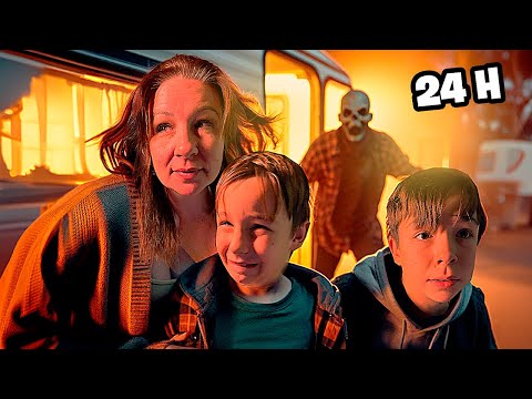 24 HORAS en CAMPING con MONSTRUOS ¡Así celebran HALLOWEEN las familias con CASAS RODANTES!