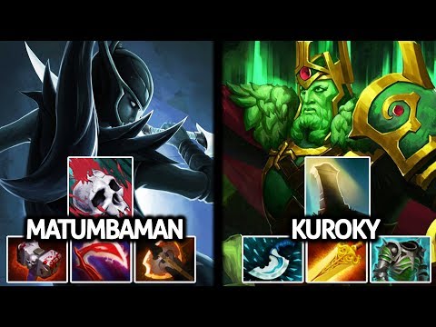 Matumbaman Phantom Assassin VS Kuroky Wraith King Battle of Right Click Carry 7.21 Dota 2