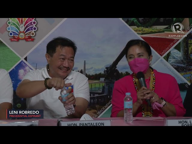 ‘Nothing personal’: Alvarez’s past attacks now water under the bridge for Robredo