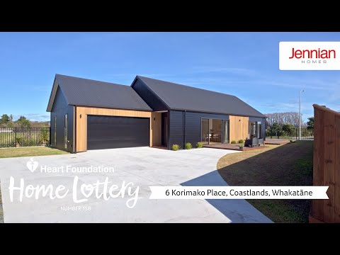 Heart Foundation Lottery 158 | Win a brand-new home in Whakatāne, New Zealand