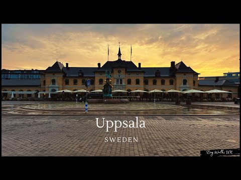 A walk around Uppsala｜Sweden｜Virtual Walk｜4K