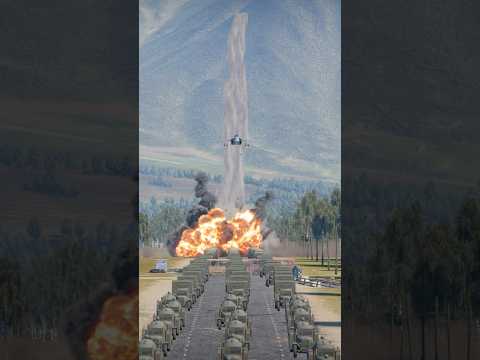 “F-18 Jet Strike Destroys Army Convoy in Epic Air Raid