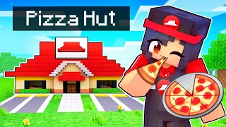 Opening Our PIZZA HUT Restaurant In Minecraft!