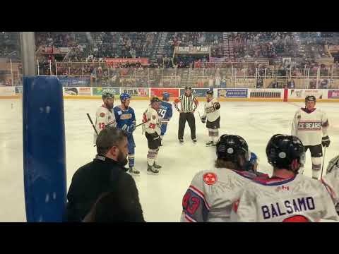 Rail yard dawgs vs Ice Bears fight 2022