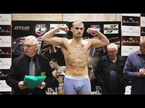Zac Dunn vs. Liam Cameron Weigh-ins  Plus Face Off