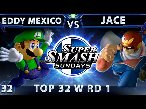 SSS 32 - XTR Eddie Mexico (Luigi) Vs. Jace (Falcon) SSBM - Top 32 Winners RD 1 - Smash Melee