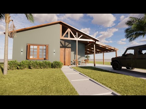 Projeto de Casa com 4 quartos em terreno 11x17 - 169m2 - Projeto 493