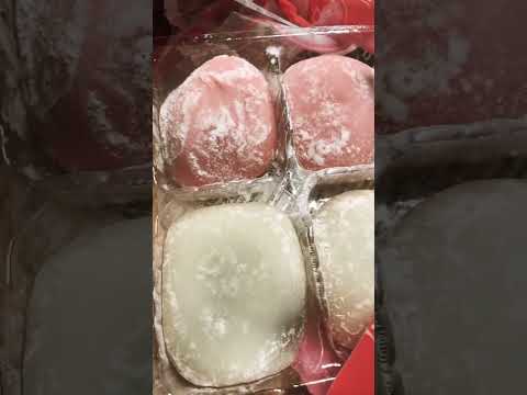 Mochi filled with red bean paste #food