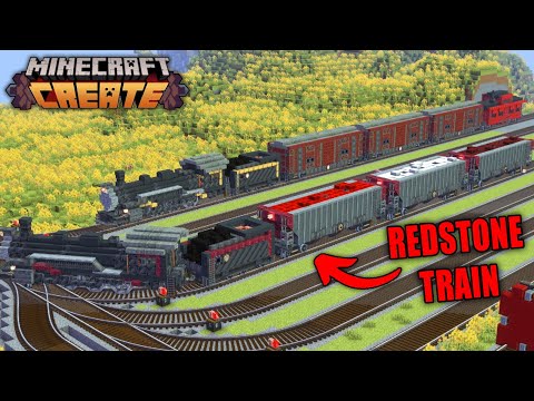 I Designed A RAILWAY NETWORK In Minecraft Create Mod