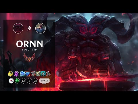 Ornn Mid vs Yasuo - KR Grandmaster Patch 12.16